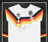Jurgen Klinsmann SIGNED & Framed Germany 1990 World Cup Winners Shirt AFTAL COA