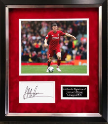  James Milner Genuine Hand Signed & FRAMED Photo Mount Display Liverpool FC (A)