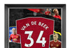 Donny van de Beek Signed & FRAMED Manchester United Shirt AFTAL COA