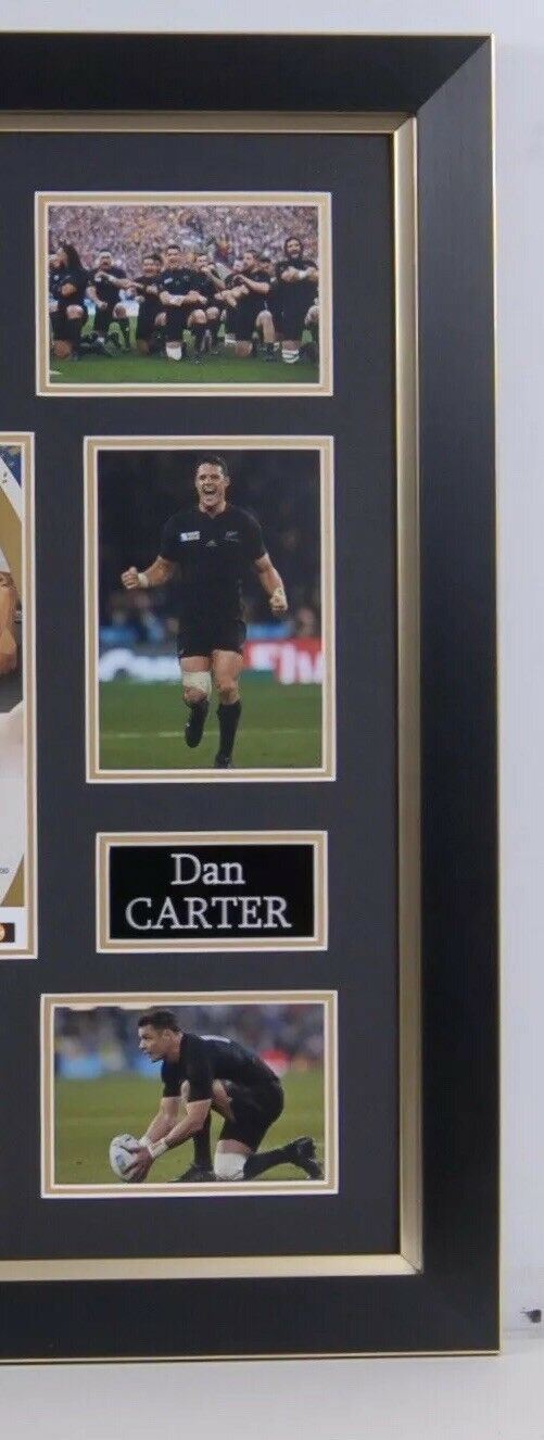 Dan Carter & Richie McCaw SIGNED & Framed RUGBY WORLD CUP PROGRAMME (FTO)