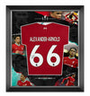 Trent Alexander-Arnold Signed & Framed Shirt Liverpool FC PROOF AFTAL COA (W)