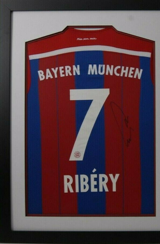 Franck Ribery Signed & FRAMED Bayern MUNICH JERSEY AFTAL COA (A)