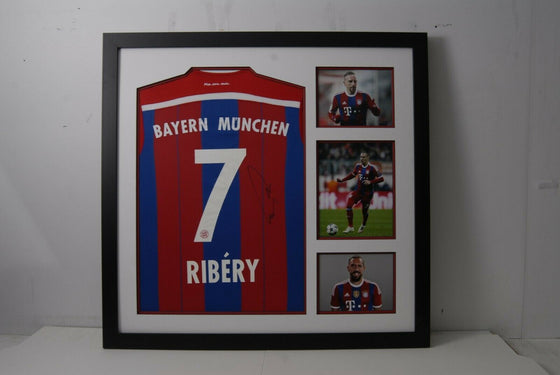 Franck Ribery Signed & FRAMED Bayern MUNICH JERSEY AFTAL COA (A)
