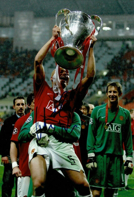 Wes Brown Signed 12X8 Manchester United Photo AFTAL COA (9062)