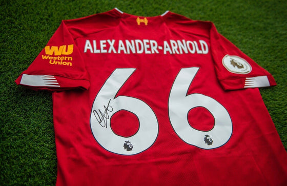 Trent Alexander-Arnold Signed Liverpool FC Shirt Amazing PROOF AFTAL COA (Q)