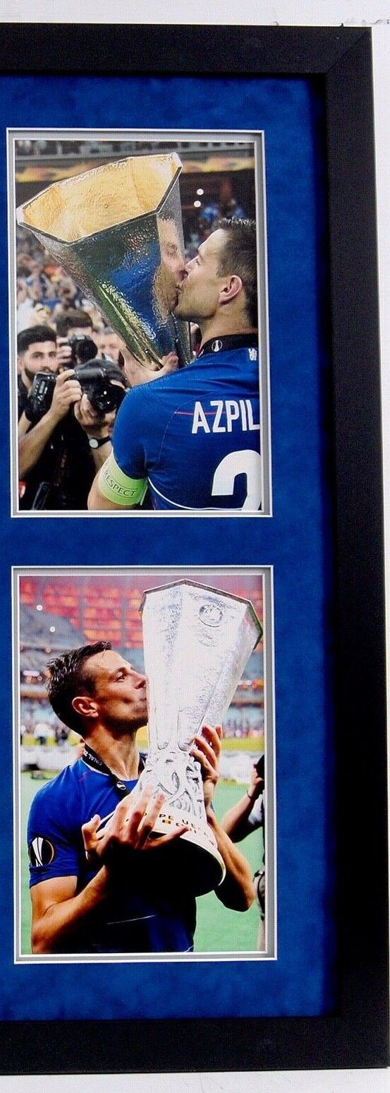 Cesar Azpilicueta Signed & Framed Shirt Chelsea FC AFTAL COA (A)