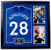 Cesar Azpilicueta Signed & Framed Shirt Chelsea FC AFTAL COA (A)