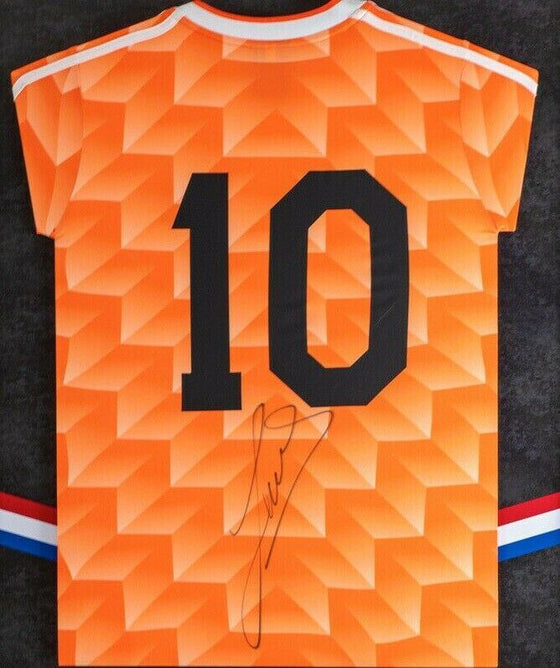 Ruud Gullit Signed & Framed HOLLAND Shirt EURO 88 Genuine Autograph AFTAL COA FT