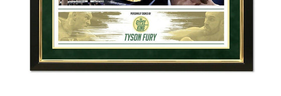 Tyson FURY Signed & FRAMED BOXING TRUNKS Genuine Signature AFTAL COA