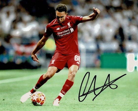 Trent Alexander-Arnold Signed 10X8 Liverpool Champions League Final AFTAL COA