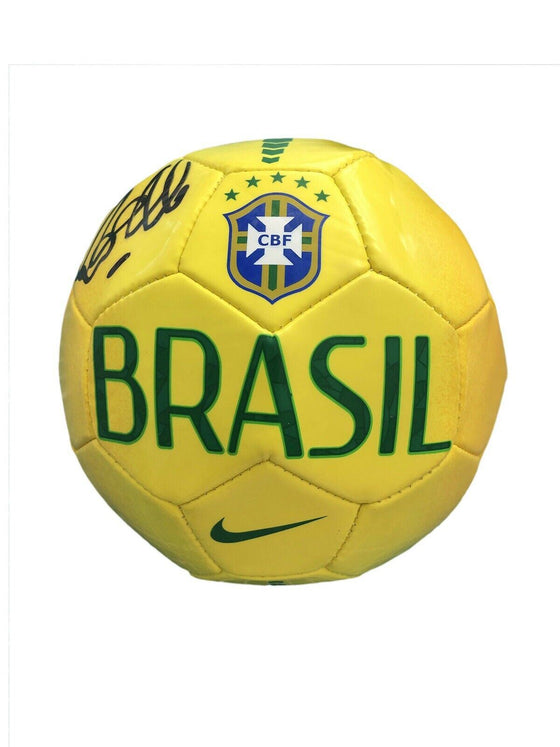 Ronaldo Signed Brazil Mini Football AFTAL COA