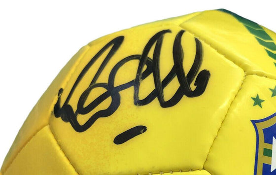 Ronaldo Signed Brazil Mini Football AFTAL COA