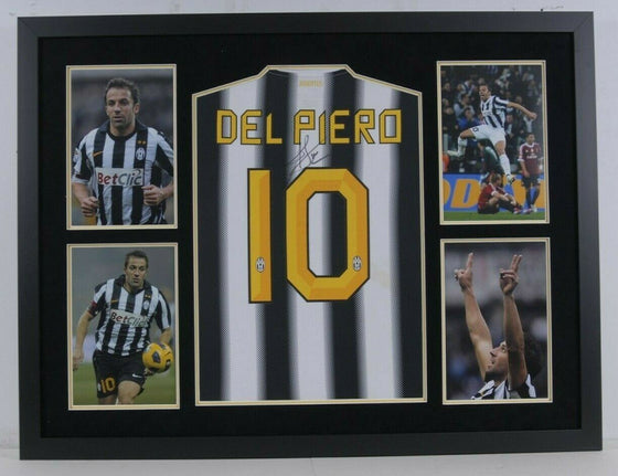Alessandro Del Piero SIGNED & FRAMED JUVENTUS & ITALY JERSEY AFTAL