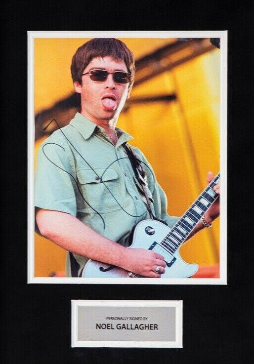 Noel Gallagher Signed & Framed 12X8 Photo OASIS AFTAL COA (B)