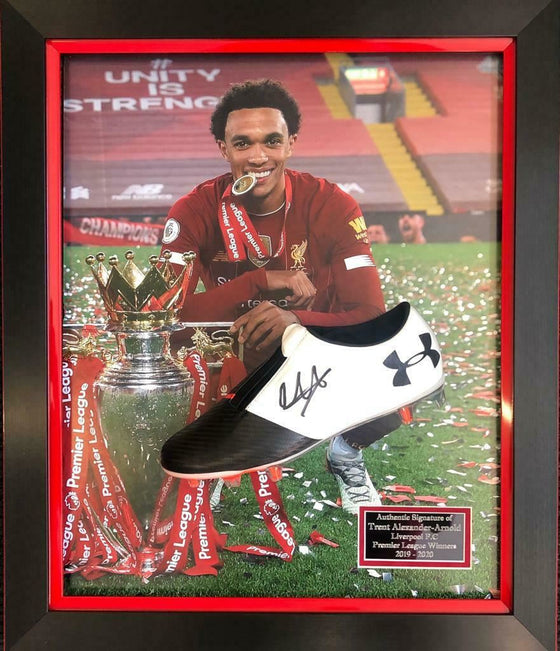 Trent Alexander-Arnold Signed & Framed Football Boot Liverpool F.C. AFTAL COA (R