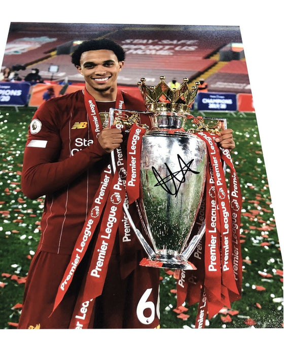 Trent Alexander-Arnold Signed 16X12 Premier League Winner Liverpool AFTAL COA (E