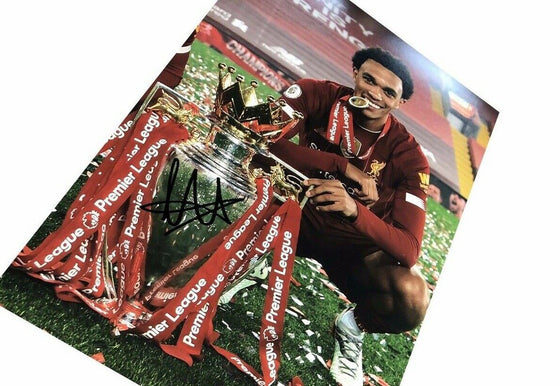 Trent Alexander-Arnold Signed 16X12 Premier League Winner Liverpool AFTAL COA (E