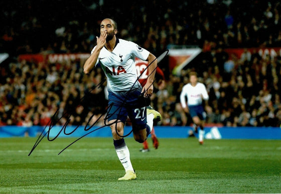 Lucas Moura Signed 12X8 Photo SPURS Tottenham Hotspur AFTAL COA (1909)