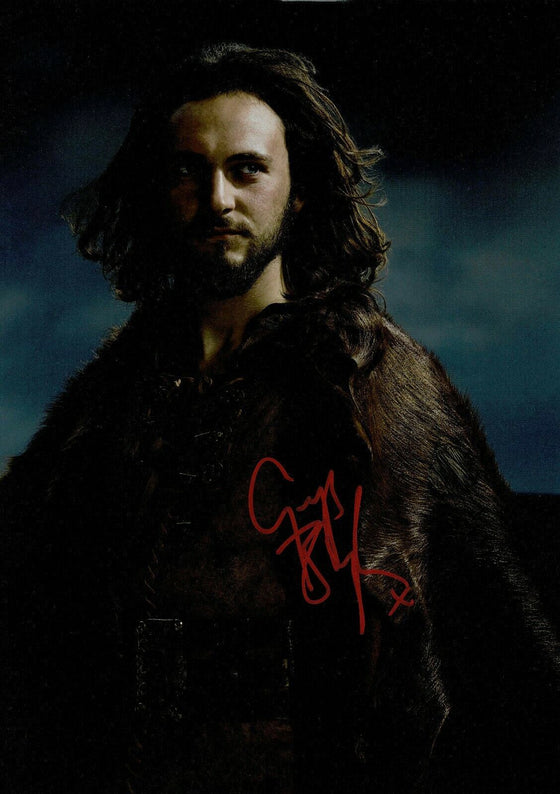 George Blagden SIGNED 12X8 PHOTO VIKINGS Genuine AFTAL COA (A)