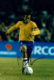  Cafu SIGNED 12X8 PHOTO BRAZIL WORLD CUP WINNER AFTAL COA (1437)
