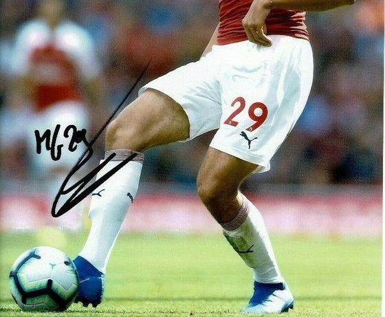 Matteo Guendouzi SIGNED 12X8 Photo Arsenal F.C. Shirt AFTAL COA (1553)