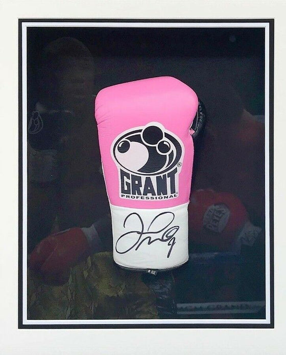 Floyd Mayweather Signed FRAMED Boxing GLOVE TBE TMT Genuine Signature AFTAL COA