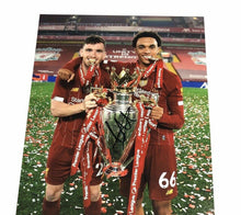  Trent Alexander-Arnold Signed 11X14 Premier League Trophy Photo AFTAL COA (B)