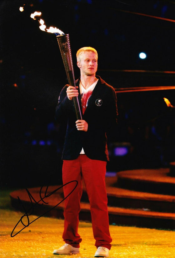 JONNIE PEACOCK SIGNED 12X8 PHOTO PARALYMPIC LEGEND LONDON 2012 AFTAL COA (A)