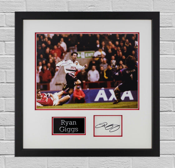 Ryan Giggs Signed & FRAMED Photo Mount Display MANCHESTER UNITED AFTAL COA (A)