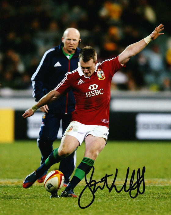 Stuart Hogg Signed 10X8 Photo SCOTLAND & LIONS RUGBY AFTAL COA (2382)