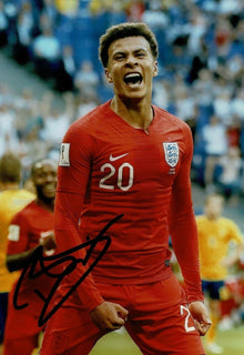  Dele Alli Signed 12X8 Photo ENGLAND SPURS Tottenham Hotspur AFTAL COA (1720)