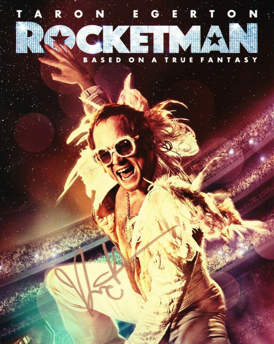 Dexter FLETCHER *SIGNED* 10X8 Photo ROCKETMAN MOVIE POSTER AFTAL COA (7548)