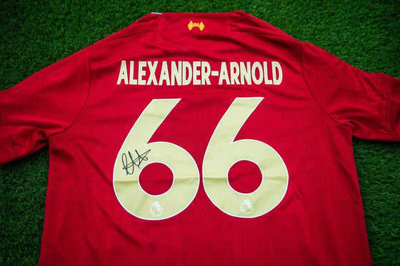 Trent Alexander-Arnold Signed Liverpool FC Shirt Amazing PROOF AFTAL COA (N)