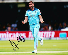  Liam Plunkett Signed 10X8 Photo 2019 England CRICKET World Cup AFTAL COA (2549)