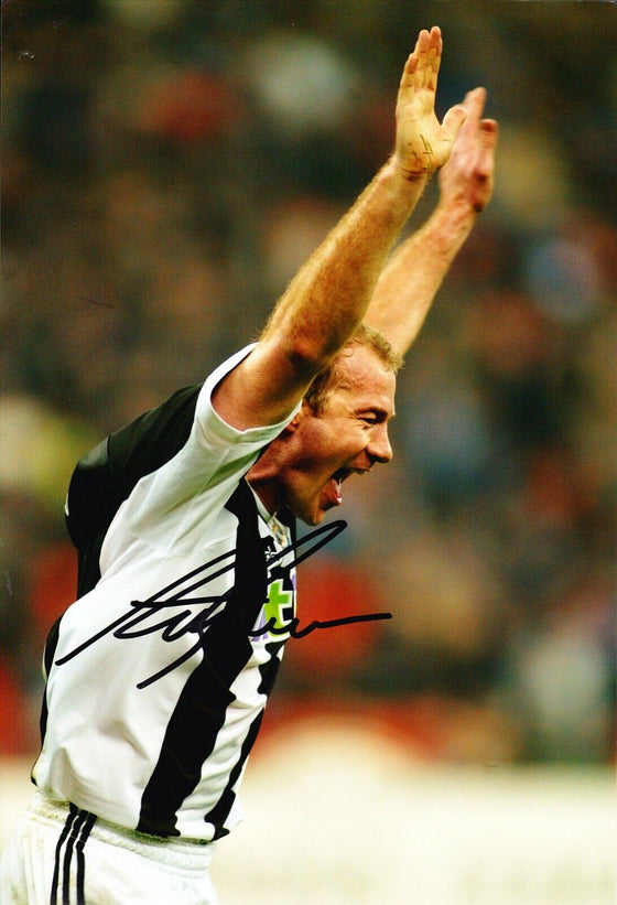 Alan Shearer Signed 12X8 Photo Newcastle United F.C. Genuine AFTAL COA (D)