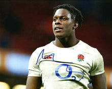  Maro Itoje Signed 10X8 England Rugby AFTAL COA (B)
