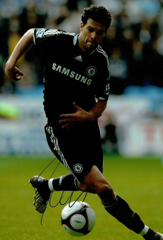 Michael Ballack Signed 12X8 Photo CHELSEA & GERMANY AFTAL COA (1913)