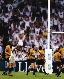  JONNY WILKINSON SIGNED 10X8 PHOTO ENGLAND RUGBY World Cup WINNERS AFTAL COA (A