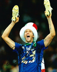  Marco Materazzi Signed 10X8 Photo Inter Milan & ITALY AFTAL COA (1246)