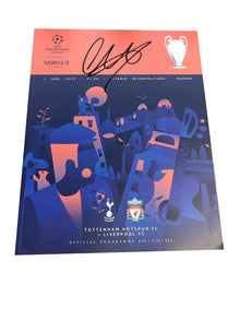  Trent Alexander-Arnold Signed 2019 Champions League Programme AFTAL COA