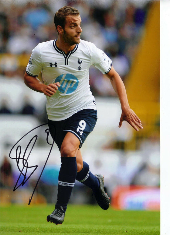 Roberto Soldado Signed 12X8 Photo Tottenham Hotspur AFTAL COA (1938)