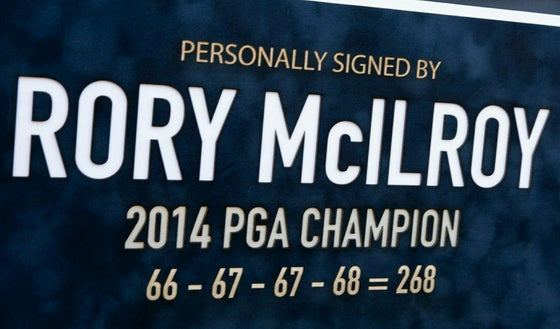 Rory McIlroy SIGNED & FRAMED 2014 PGA CHAMPIONSHIP PIN FLAG AFTAL COA (B)