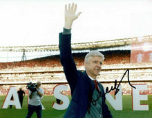  Arsene Wenger Signed 10X8 Arsenal F.C. PHOTO Autograph AFTAL COA (M)