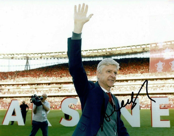 Arsene Wenger Signed 10X8 Arsenal F.C. PHOTO Autograph AFTAL COA (M)