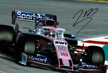 Lance Stroll SIGNED 12X8 Photo Racing Point  AFTAL COA (3618)