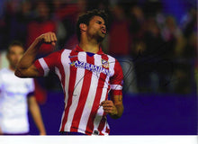  Diego Costa Signed 12X8 PHOTO Atletico Madrid AFTAL COA (1627)