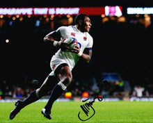  Semesa Rokoduguni Signed 10X8 Bath & England Rugby AFTAL COA (B)