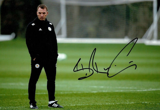 Brendan Rodgers Signed 12X8 Photo Leicester City GENUINE AFTAL COA (1434)