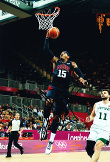  Carmelo Anthony SIGNED 12X8 PHOTO Oklahoma City Thunder TEAM USA AFTAL COA (A)