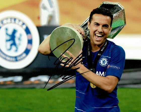 Pedro Signed 10X8 Photo Chelsea F.C. GENUINE Autograph AFTAL COA (B)